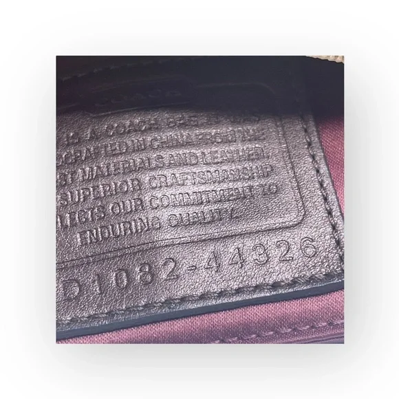 Coach ♕ Mia Lurex Signature C Top Handle Pouch Hobo Bag Handbag ♕ Light Khaki ♕ - Picture 13 of 16